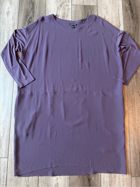 Eileen Fisher Dresses & Skirts - Eileen Fisher- 100% Silk Relaxed Minimalist Classic Shift Dress-  (L)